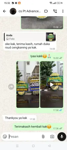 Testimonial Papan Bunga Pernikahan senen