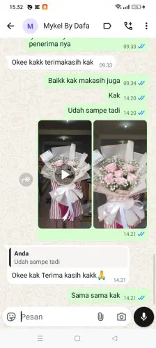 Testimonial Buket Bunga senen